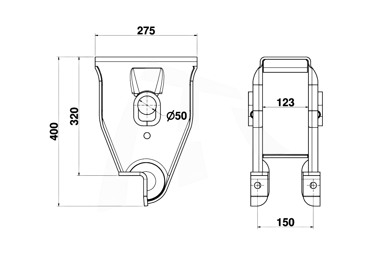 SUPORTE CENTRAL LIBRELATO/NAKATA THOR 0331-0